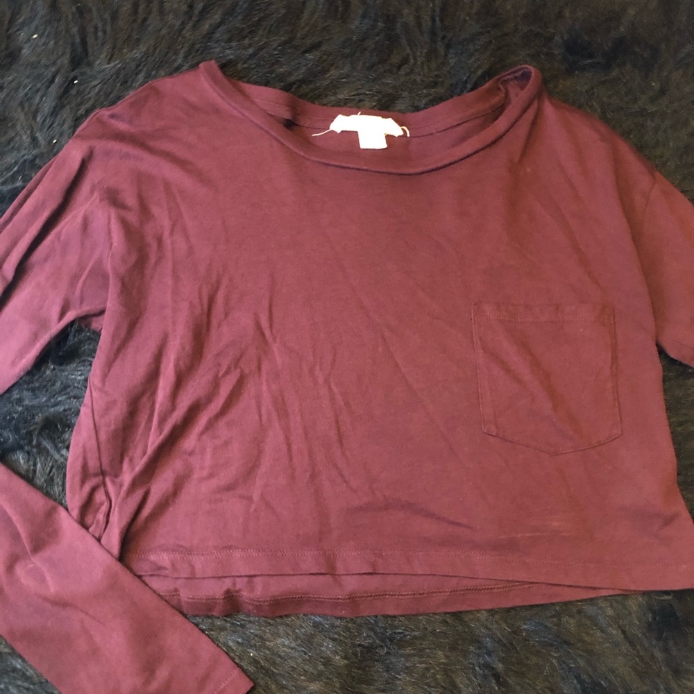 Forever 21 Long Sleeve Crop Top
